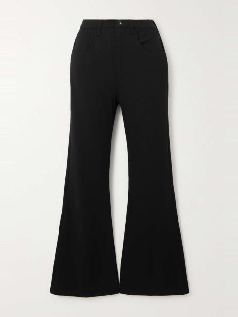 Cora stretch-jersey flared pants