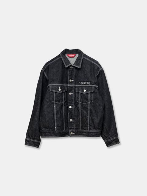 Supreme Supreme x Smurfs Denim Trucker Jacket 'Black'