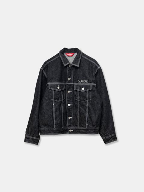 Supreme x Smurfs Denim Trucker Jacket 'Black'