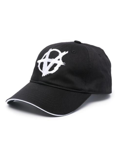 VETEMENTS logo-embroidered cotton cap