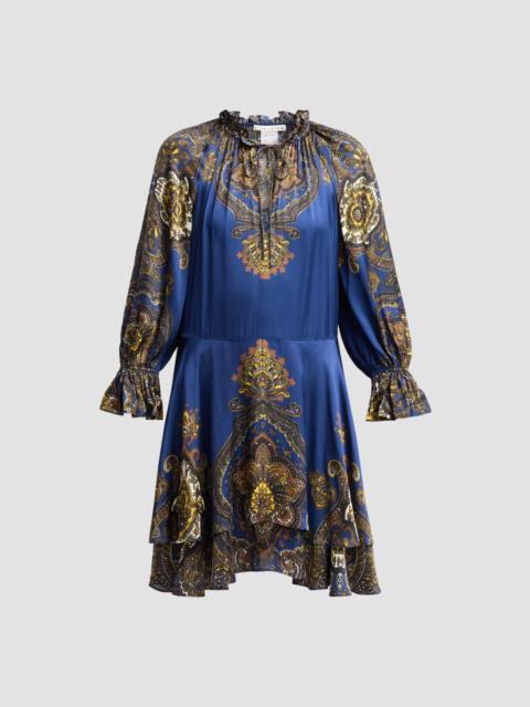 Alice + Olivia Women's Joanne Handkerchief-Hem Mini Dress - Bon Voyage Midnight