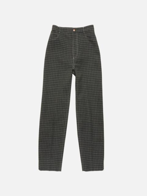 Acne Studios Woven wool-blend trousers - Dark green