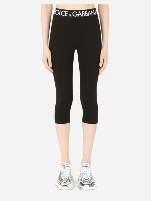 Dolce & Gabbana Jersey leggings with branded elastic