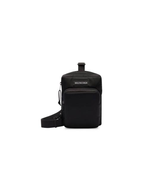 BALENCIAGA Men's Explorer Crossbody Messenger Bag in Black