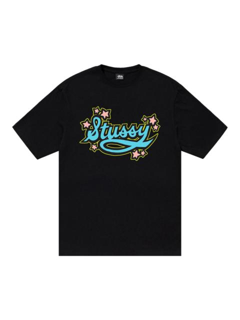 Stüssy Stussy Star 스크립트 티 '블랙 이름 *