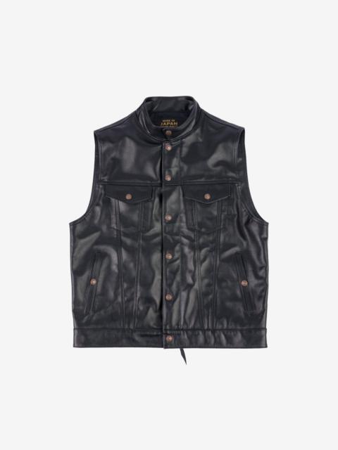 Iron Heart IHV-45-BLK Japanese Steerhide Modified Type III Vest - Black