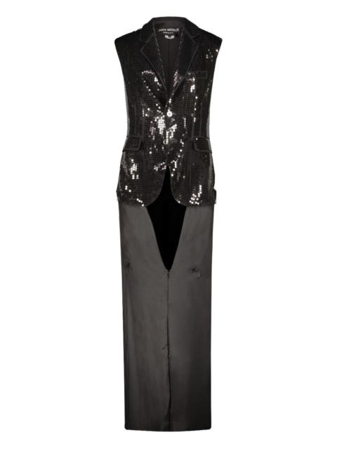 Junya Watanabe sequinned sleeveless dress