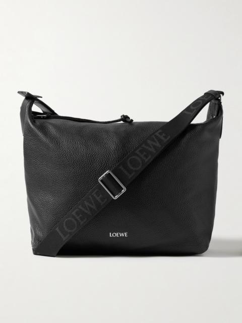 Loewe Cubi Full-Grain Leather Messenger Bag