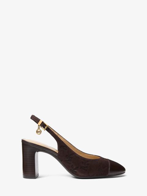 MICHAEL KORS Piper Flex Suede Slingback Pump