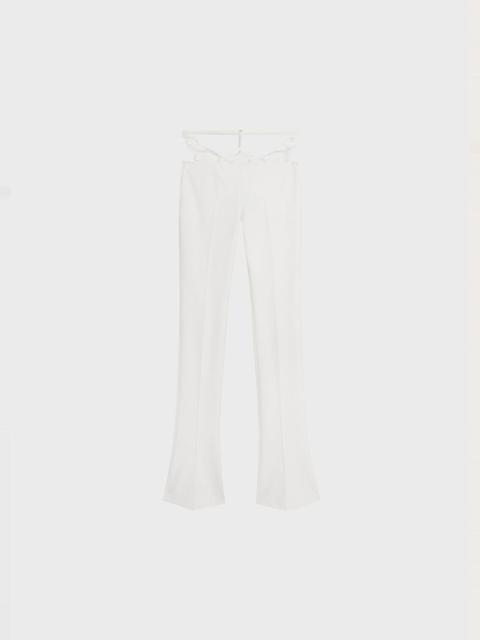Blumarine SLIM-FIT TROUSERS IN COMPACT FABRIC