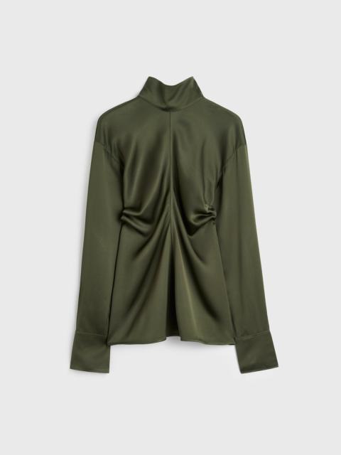 TOTEME Slouch blouse dark green