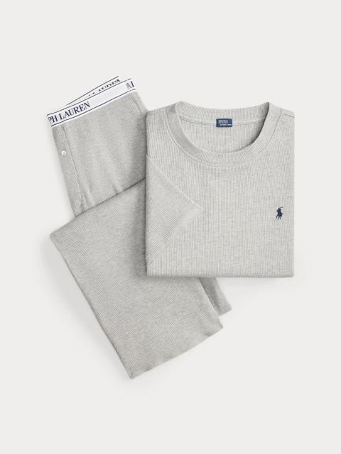 Polo Ralph Lauren Waffle-Knit Pajama Set