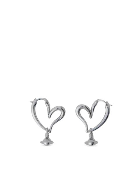 Vivienne Westwood Emily heart-shaped hoop earrings