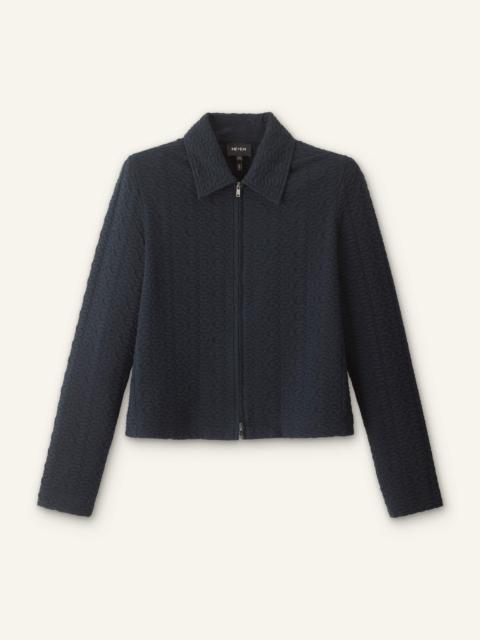 ME+EM Textured Zip Top