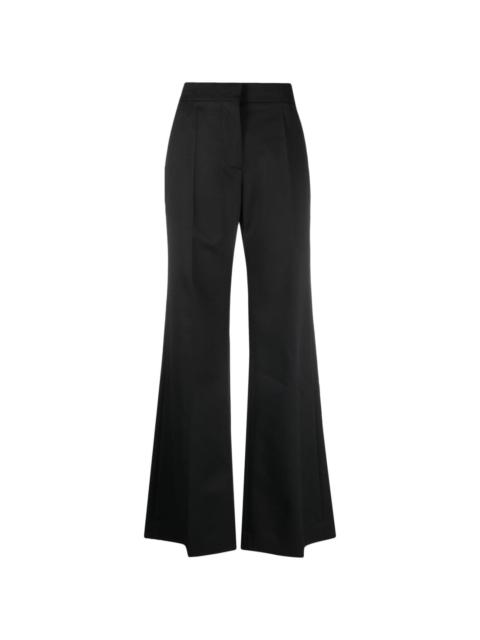 Givenchy flared wool-mohair trousers