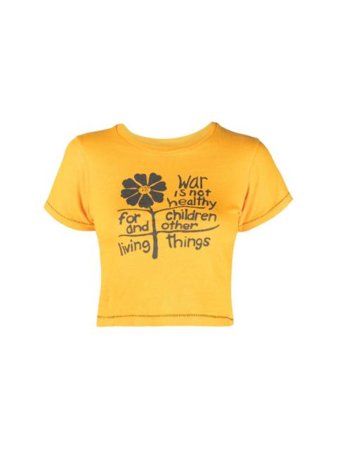 slogan-print cotton T-shirt