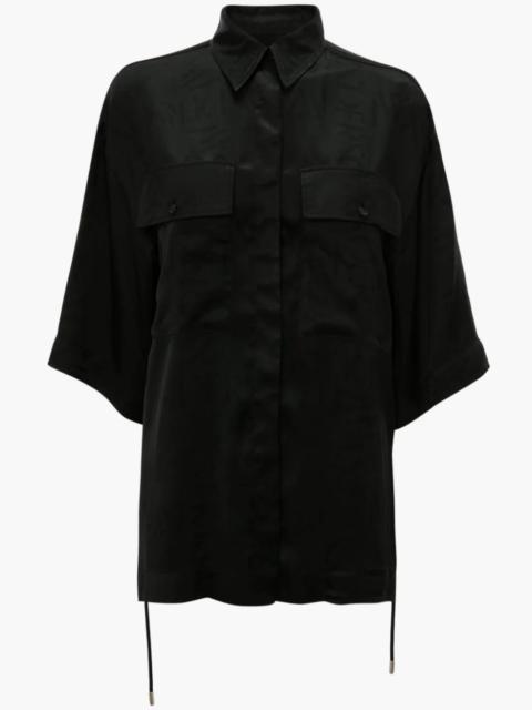 JW Anderson logo-print drawstring shirt