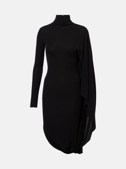 Stella McCartney Draped high-neck midi dress