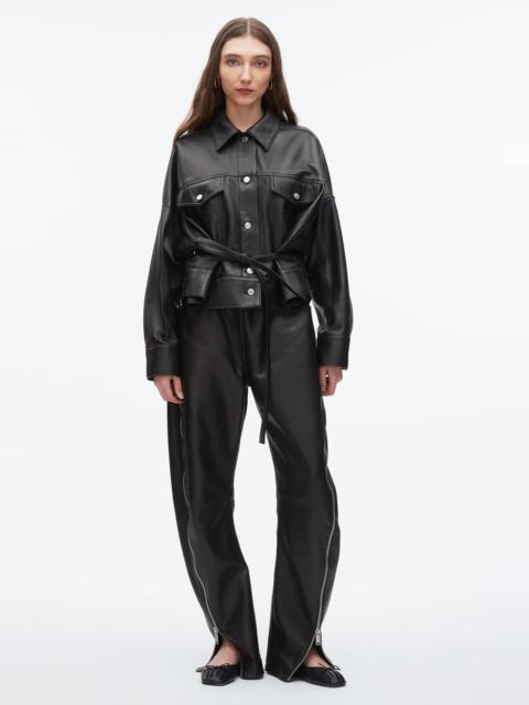3.1 Phillip Lim Leather Boxy Jacket
