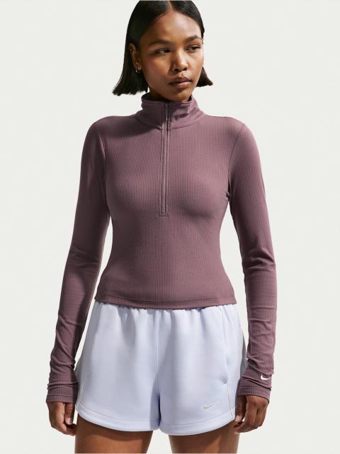 Nike Nike Sportswear Chill Knit Women's Tight Quarter-Zip Long-Sleeve Ribbed Top