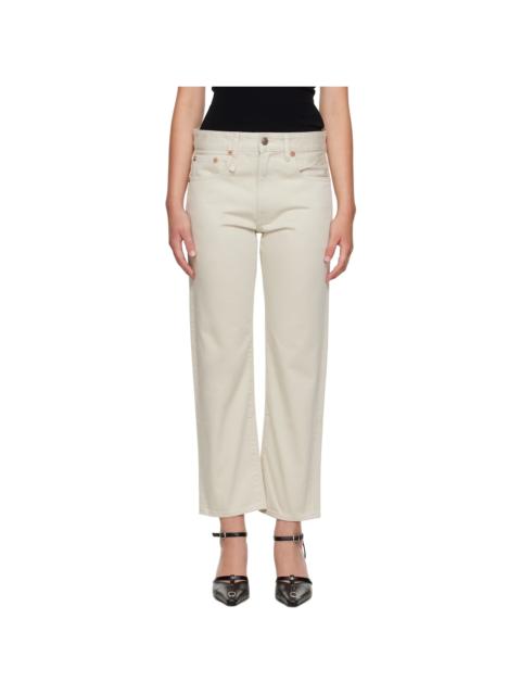 R13 Beige Romeo Jeans