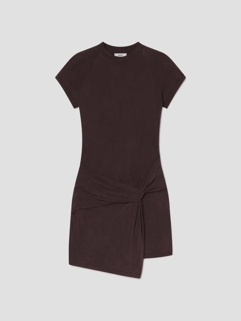 AGOLDE KERRI MINI DRESS IN PLUM