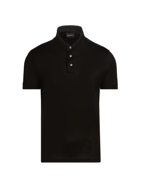 GIORGIO ARMANI Men's RP Polo Shirt - Black