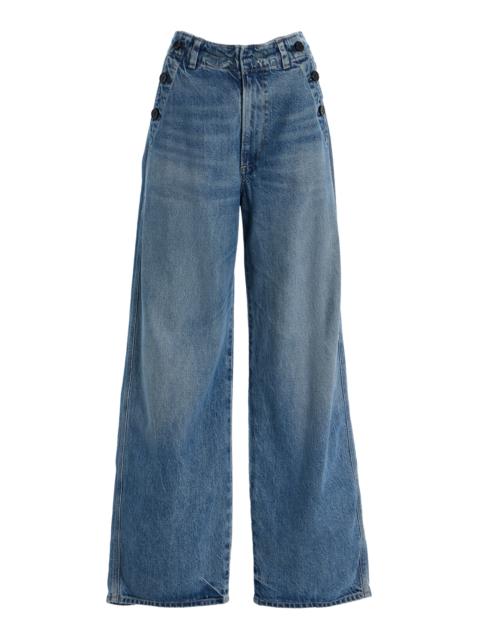 Citizens of Humanity Boardwalk Rigid High-Rise Wide-Leg Jeans medium wash