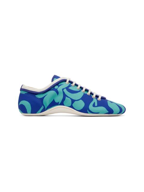 Dries Van Noten Blue Soft & Slim Climbing Ballerina Sneakers