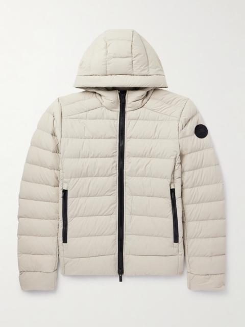 Canada Goose Crofton Logo-Appliquéd Quilted Enduraluxe® Hooded Down Jacket