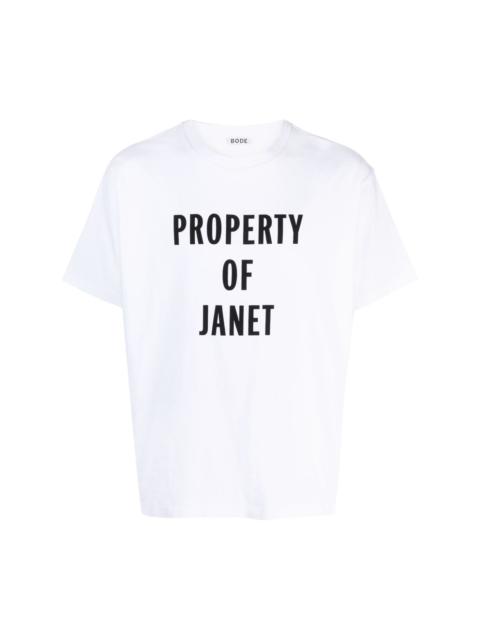 BODE Janet cotton T-shirt
