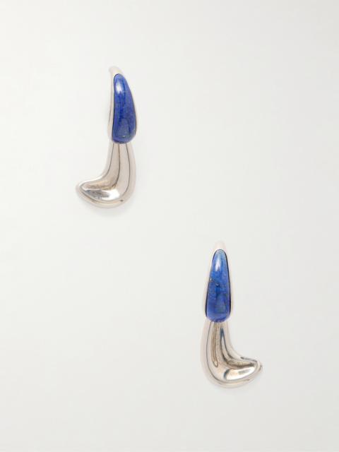 KHAITE Cyclone Silver-tone Drop Earrings