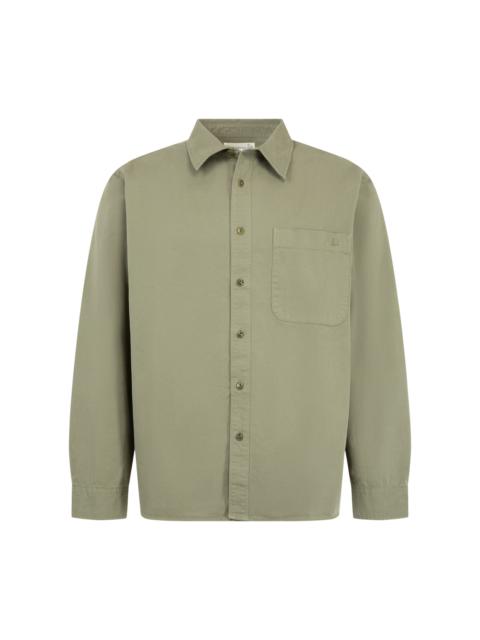 Merz b. Schwanen Cotton Herringbone Long Sleeve Shirt
