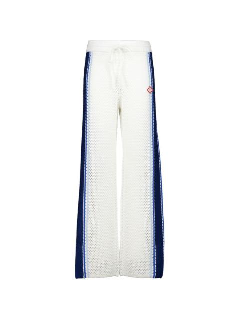 CASABLANCA mesh-stripe track pants