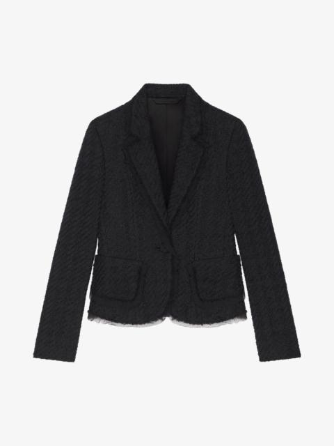 Givenchy JACKET IN HOUNDSTOOTH TWEED