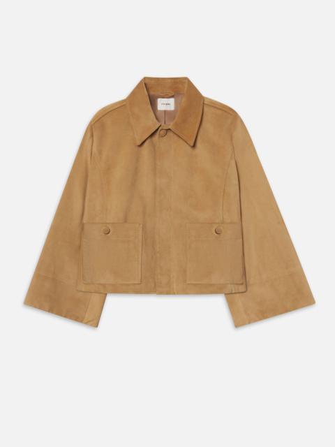 The Mini Suede Swing Jacket - Light Camel