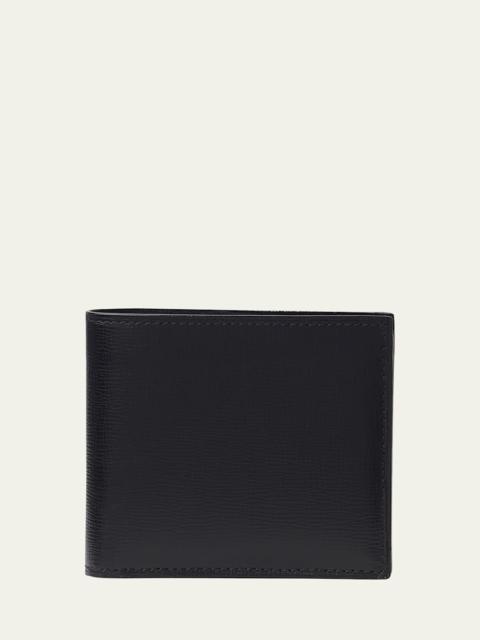Valextra Men's Leather V-Cut Bifold Wallet