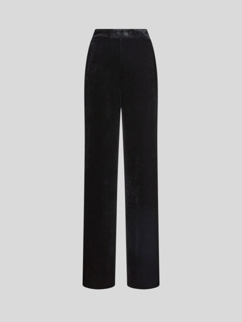 Etro VELVET PALAZZO TROUSERS