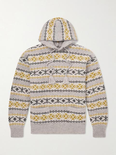 Kapital Yellowknife Fair Isle Wool Hoodie
