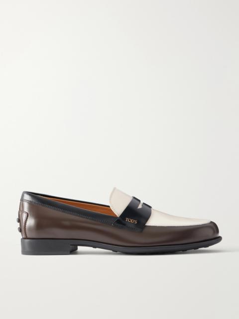 Tod's Logo-embossed Leather Loafers