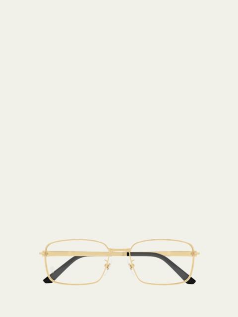 Cartier Men's CT0555OA Titanium Rectangle Optical Frames