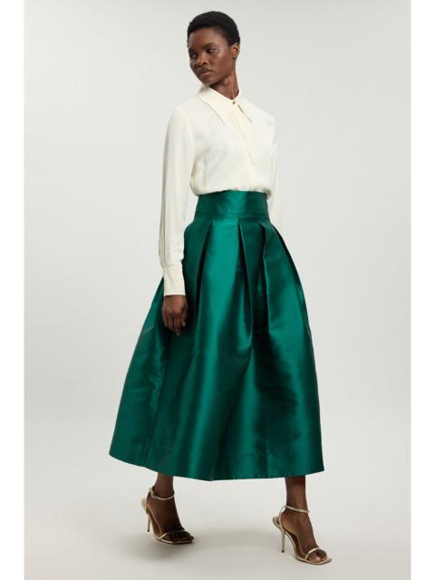 KAREN MILLEN Forever Twill Woven Prom Maxi Skirt