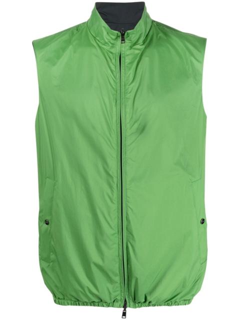 Herno high-neck zip-fastening gilet