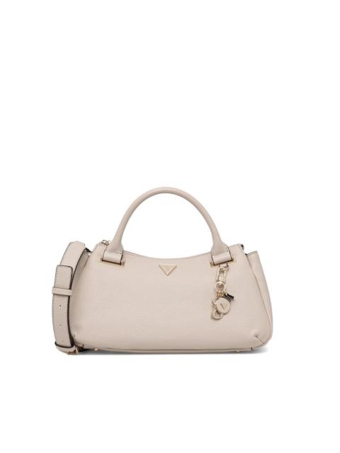 GUESS USA Evie pebbled logo-plaque tote bag
