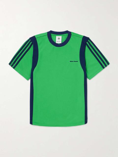 adidas Originals + Wales Bonner Webbing-Trimmed Striped Stretch Recycled-Jersey T-Shirt