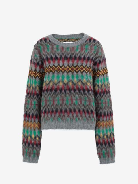 Maison Margiela Blurred Fair Isle sweater