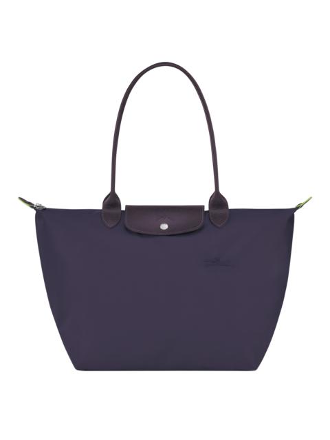 Longchamp Le Pliage Green L Tote bag Bilberry - Recycled canvas