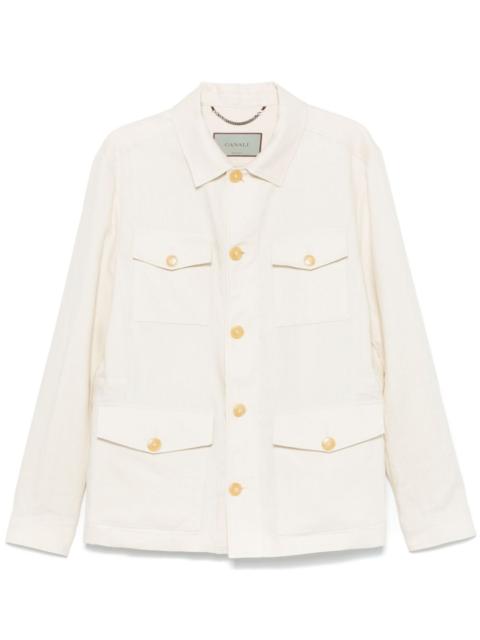 Canali linen shirt jacket