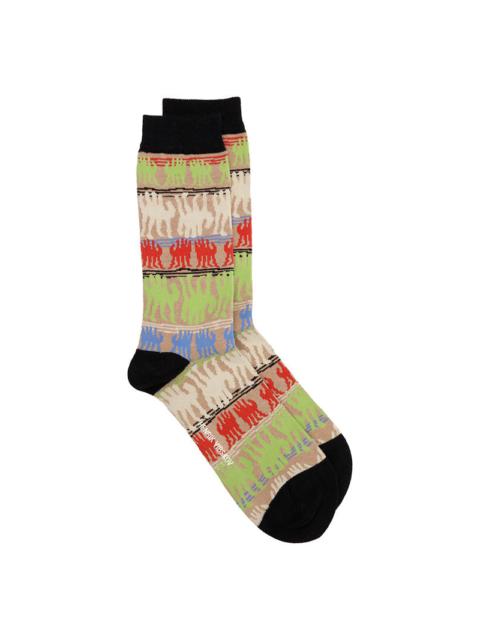 HENRIK VIBSKOV CANNOLI SOCKS HOMME - MULTI BLACK CANNOLI