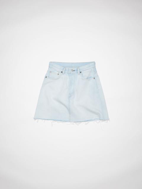 Cotton mini skirt - Pale blue